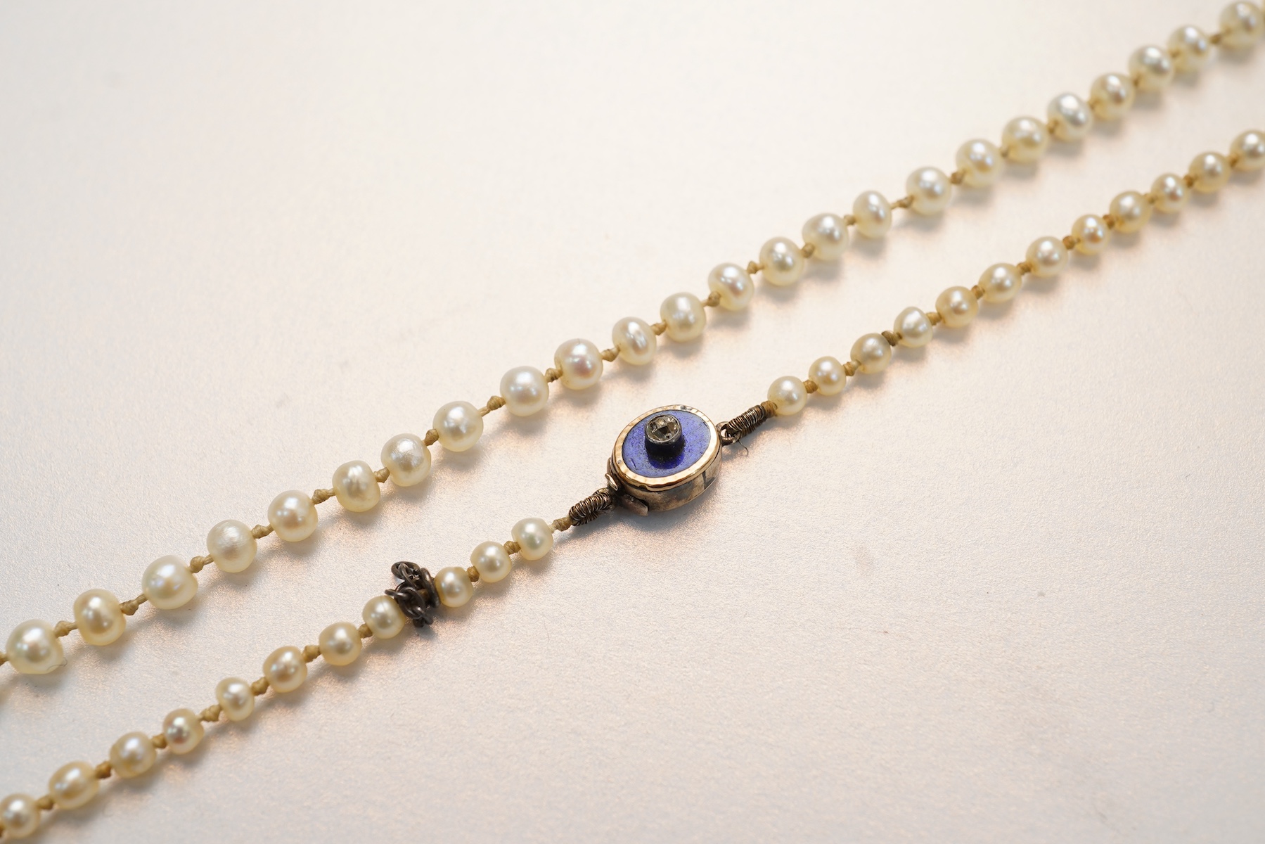A pearl necklace, 19th century